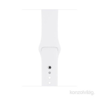 Apple Watch S3 42mm silver aluminum case, White with sports strap Mobile