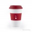 Bialetti "Coffe to go" 300 ml red porcelain portable coffee mug thumbnail