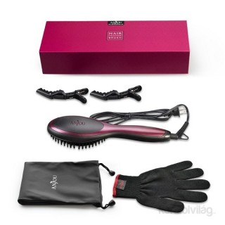 Anjou AJ-HC001 ionic hair straightener  brush Acasă