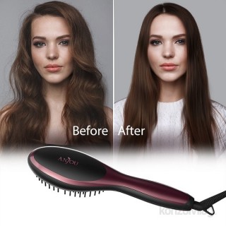 Anjou AJ-HC001 ionic hair straightener  brush Acasă