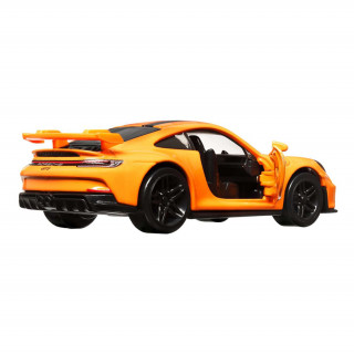 Hot Wheels - Pull-back Speeders - Mașină mică Porsche 911 GT3  (HPT04 - HPR79) Jucărie