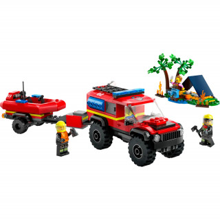 LEGO City: Camion 4x4 si barca de pompieri (60412) Jucărie