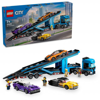 LEGO City: Camion transportor de mașini sport (60408) Jucărie