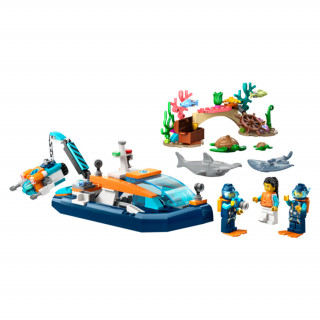 LEGO City: Barcă pentru scufundări de explorare (60377) Jucărie