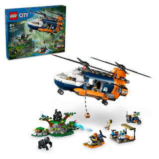 LEGO City: Elicopterul unui explorator al junglei la tabăra de bază (60437) Jucărie