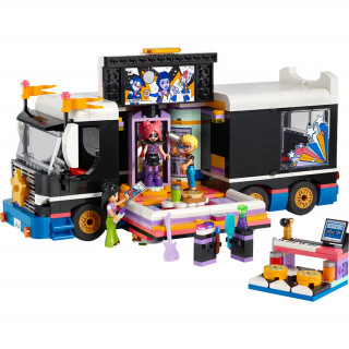 LEGO Friends: Autocar de turneu pentru staruri pop(42619) Jucărie