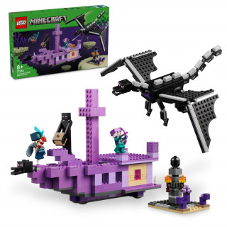 LEGO Minecraft - Dragon Ender și Corabia din End (21264) Jucărie