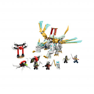 LEGO NINJAGO: Creatura Dragon de gheață a lui Zane (71786) Jucărie