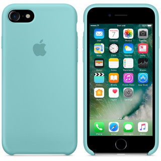 Apple IPhone Azure blue silicone case Mobile