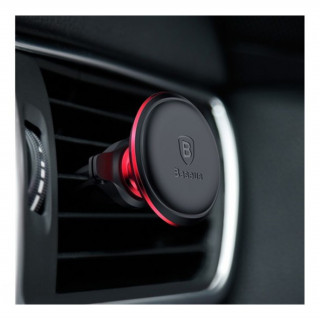 Baseus Magnetic magnetic car holder in ventilation grid, red Mobile