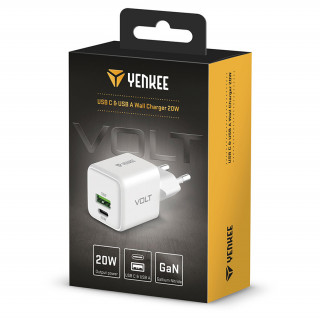 YENKEE YAC G38 USB C şi USB A încărcător 20W Mobile