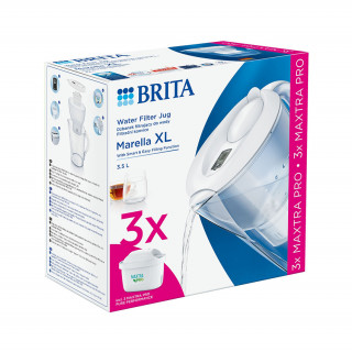 Pachet de pornire Brita Marella XL 3,5 L + 3 filtre Maxtra PRO - Alb Acasă