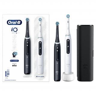 Oral-B iO Series 5 2-piece matte black+white electric toothbrush set Acasă