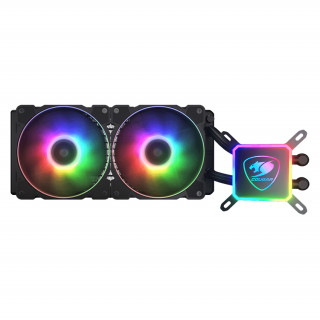 Ventilatoare Cougar I Aqua ARGB 240 RGB (120mm) x2 + telecomandă PC