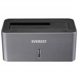 Stație de andocare Everest HDD - HD3-530 (2.5„ / 3.5” USB-A 3.0 HDD, max.: 8TB, gri) PC