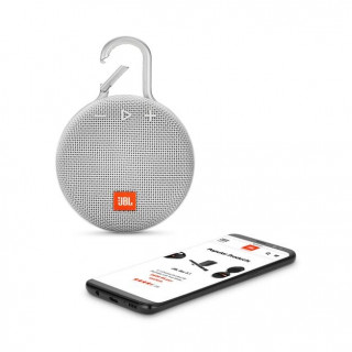 JBL Clip bluetooth speaker, waterproof (White) JBLCLIP3WHT Mobile