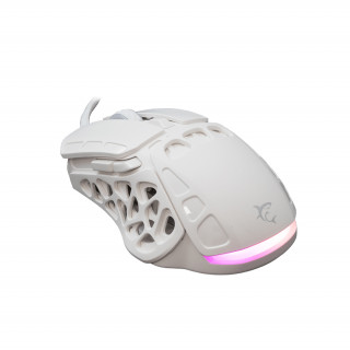 WHITE SHARK ECTOR-W GM-5016W RGB Mouse de gaming, 12.200 dpi, 7 butoane alb PC