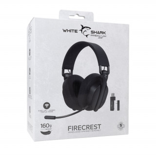 WHITE SHARK FIRECREST-B WS WGH-2444B căști wireless pentru jocuri cu microfon, negru PC