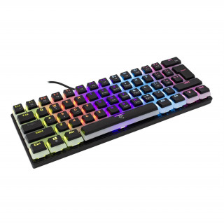 WHITE SHARK GK-2202B/BL-US ASHIKO Tastatură de gaming engleză 60% neagră mecanică (comutator albastru) PC