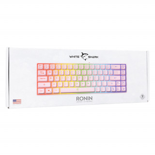 WHITE SHARK RONIN-P WS GK-2201P-US tastatură pentru jocuri, 68 de taste roz (engleză) PC