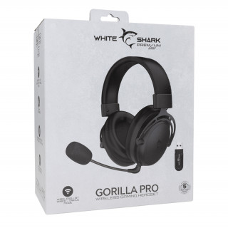 WHITE SHARK WSP WGH-2443B GORILLA PRO căști wireless pentru jocuri + microfon Negru PC