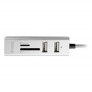 YENKEE YHC 101SR USB 2.0 Hub și cititor de carduri PC