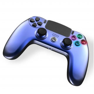 Freaks and Geeks - Controler wireless PS4 - Albastru metalic PS4