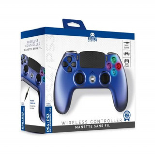 Freaks and Geeks - Controler wireless PS4 - Albastru metalic PS4