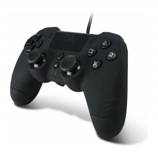 Controler cu fir Steelplay Slim Pack - Ebony Black (JVAMUL00152) PS4