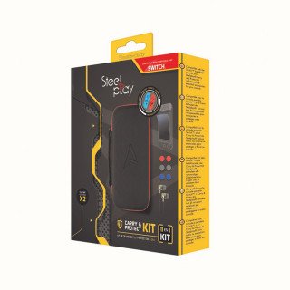 Steelplay - 11 în 1 Set de transport și protecție + 2 huse gratuite pentru joystick-uri Nintendo Switch