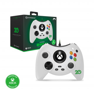 Controler cu fir Hyperkin Duke - Ediție limitată pentru a 20-a aniversare - Alb (M02668-ANWH) Xbox Series