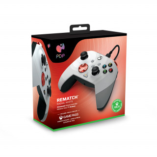 Controller PDP Rematch cu licență oficială - Radial White (Xbox One/Xbox Series X/S) Xbox Series