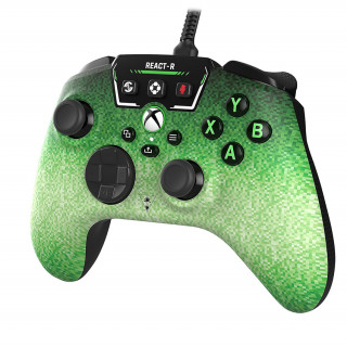 Controler cu fir Turtle Beach REACT-R - verde / verde pixel (TBS-0740-05) Xbox Series