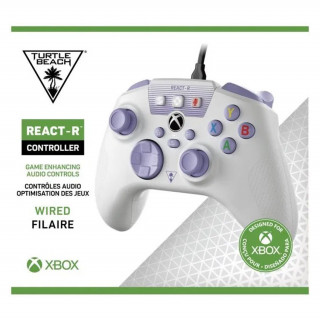 Controler cu fir Turtle Beach REACT-R - alb/violet (TBS-0732-02) Xbox Series